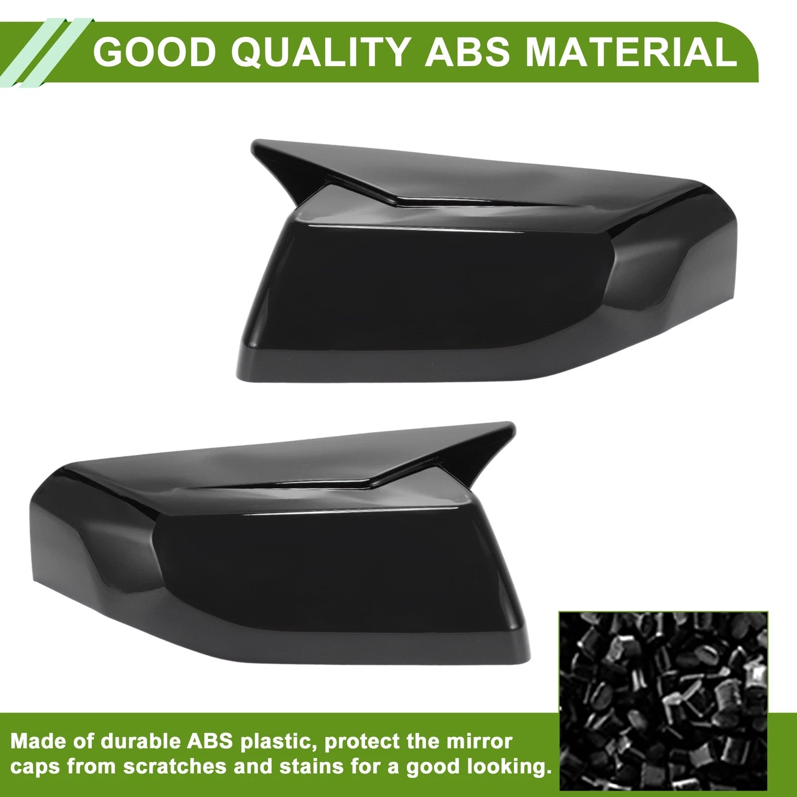 1 Pair Gloss Black Mirror Cover Caps for Chevrolet Colorado (2023–2025)