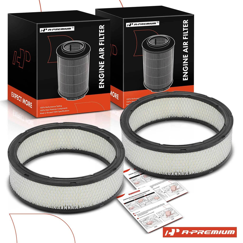 2X Engine Air Filter for Chevrolet Malibu, Impala, Camaro (1981–1983)
