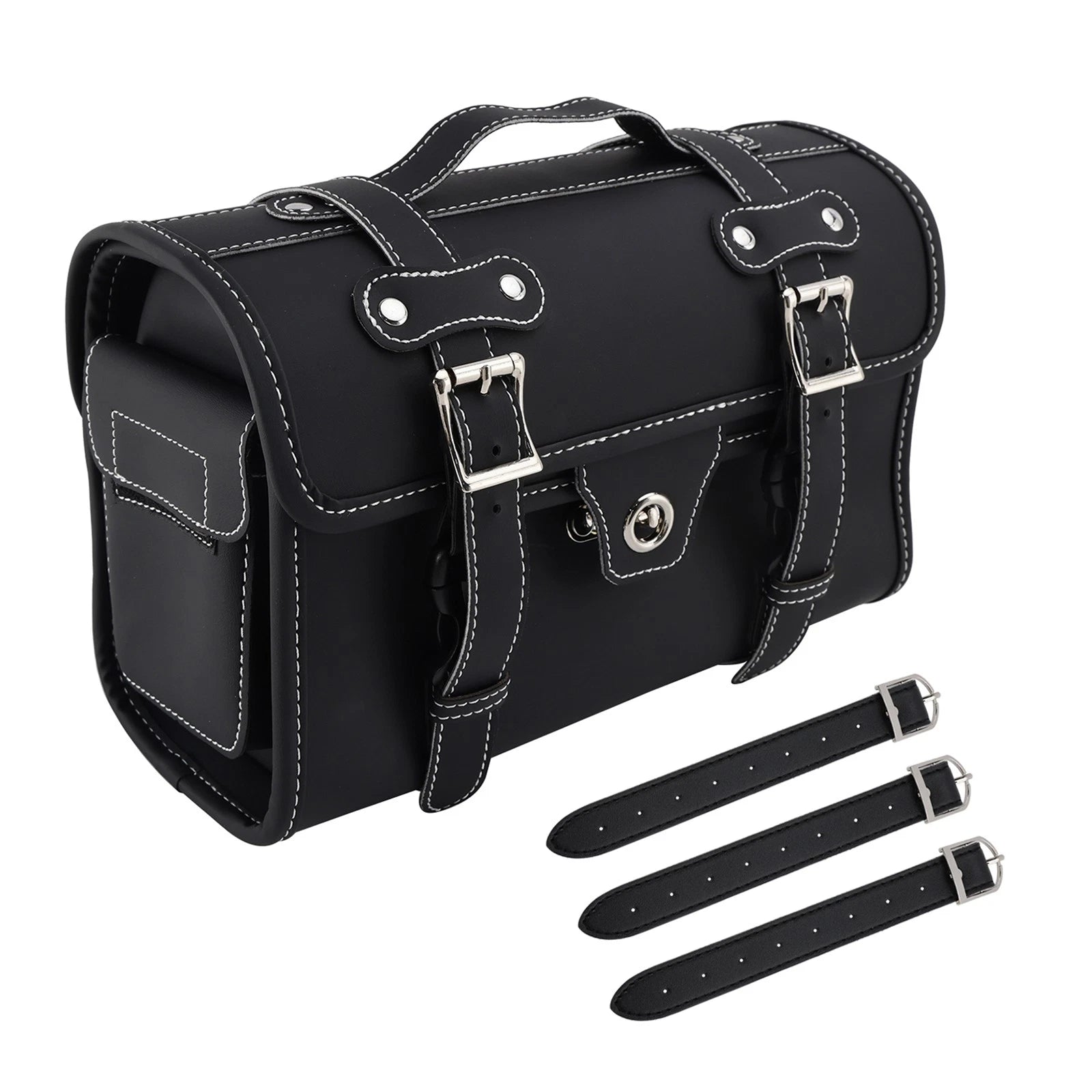 Saddlebag Storage Pannier for Scooter Motorcycle (White)