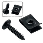 U-type Clip With Screw / 20x / Car Bumper Fender Trim Fasteners for Car