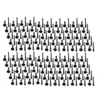 100Pc 1/4" Hole Flare Bumper Rivet Clips for Chrysler Jeep (2007-2018)