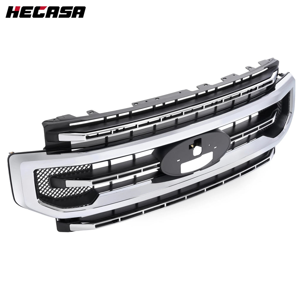 Grille Assembly for Ford F250 F350 Super Duty (2020–2022) Silver & Black