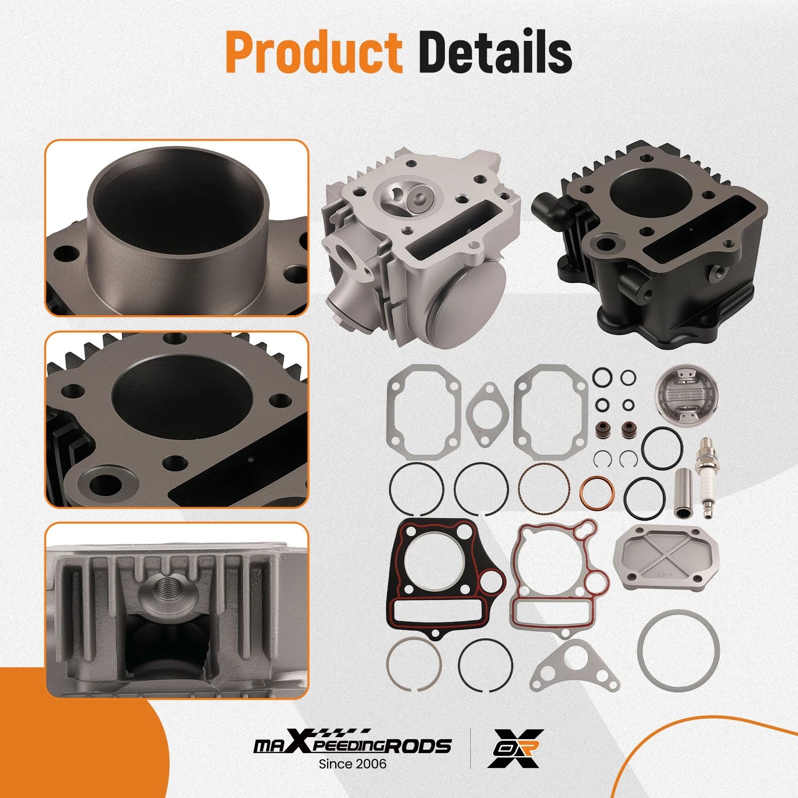 Top End Rebuild Kit for Honda CT70 CRF70 XR70 ATC70 TRX70 (1970–2023)