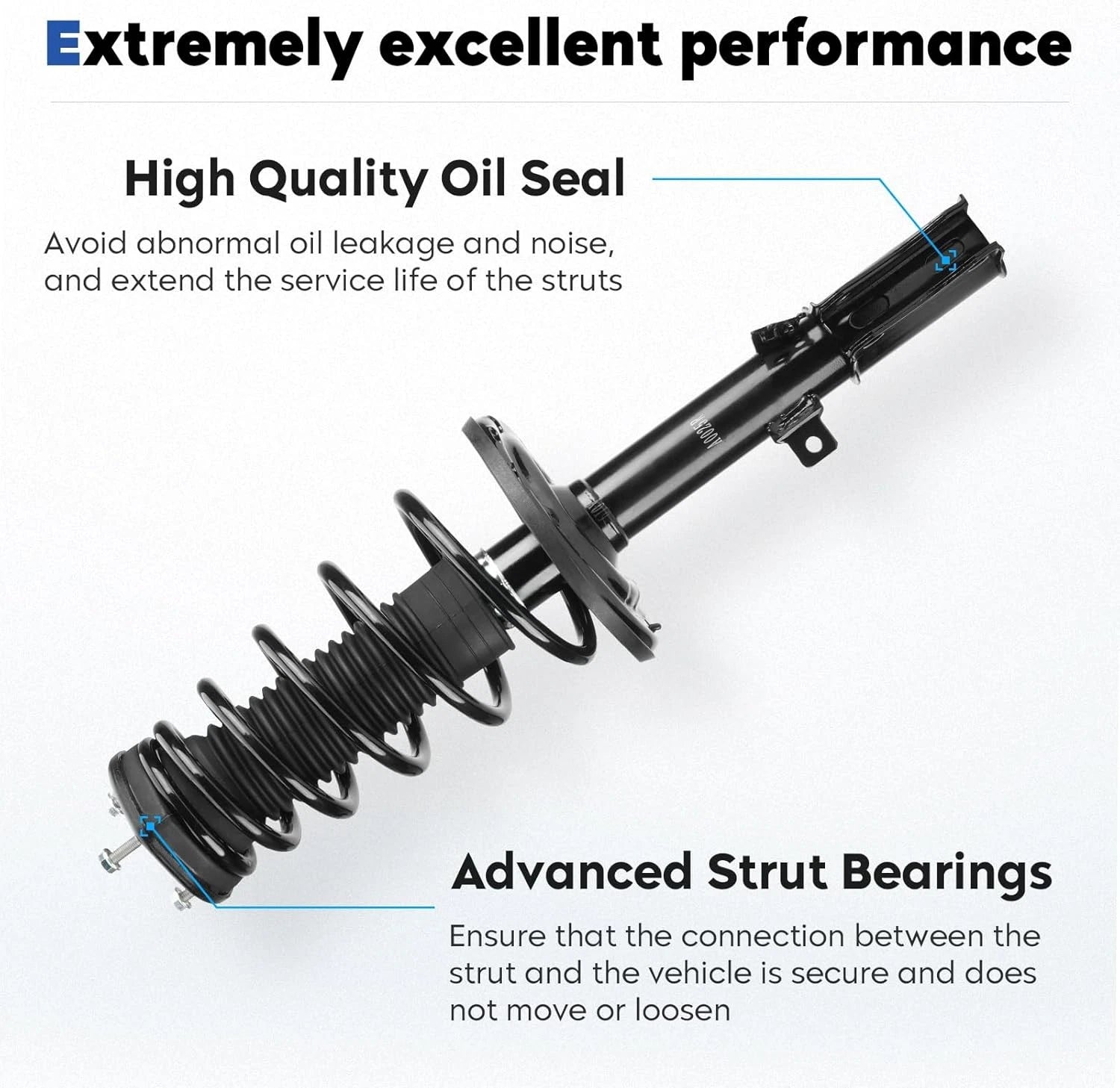 2X Rear Complete Struts for Toyota Camry (2007-2011)