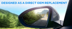 Driver Side Mirror Glass for Volkswagen Jetta Beetle (2011-2018)