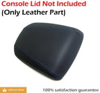 Vinyl Leather Console Armrest Cover for Hyundai Genesis Coupe (2010–2013) Blue Stitch