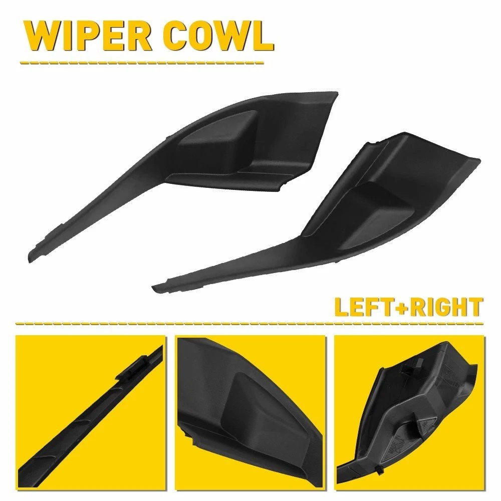 Set of 2 Cowl Panel End Caps for Subaru Forester (2014–2018)