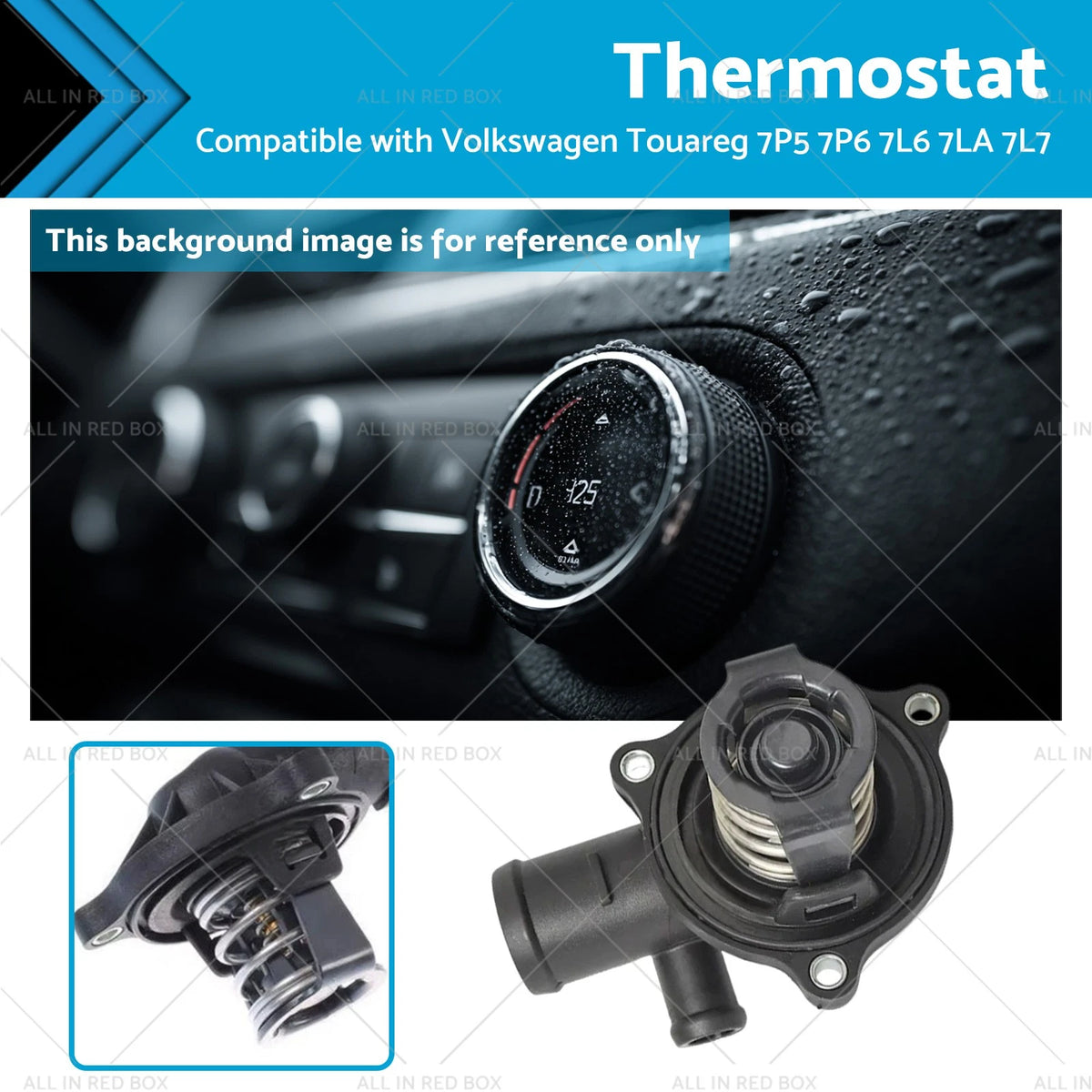 Gate thermostat for Volkswagen Touareg (2003–2018) 7P5 7P6 7L6 7LA 7L7