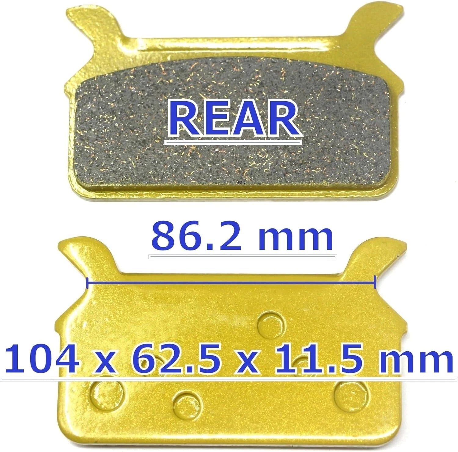 Set of 2 MC F&R Brake Pads for Harley Davidson FLHR/FLHRCI (1994–1999)