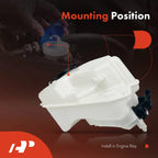 Windshield Washer Reservoir with Cap & Pump for Toyota Prius (2004-2009)