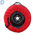 Set of 4 Tyre Bags for 22"-31" Tires - Red with Black Handle, 600D