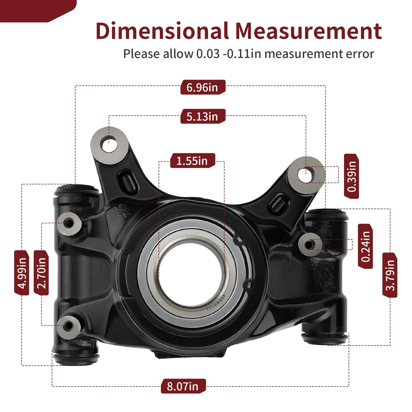 Rear Left Knuckle Set 52260-HL4-A00 for Honda Pioneer 1000 (2016–2024)