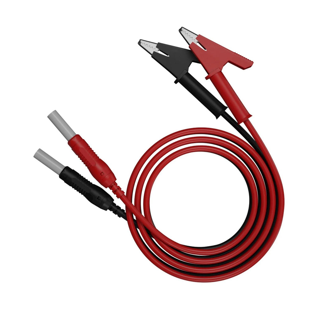 Electrical Testing Leads Set of 2 Banana to Crocodile Clip 10mm 1m Length
