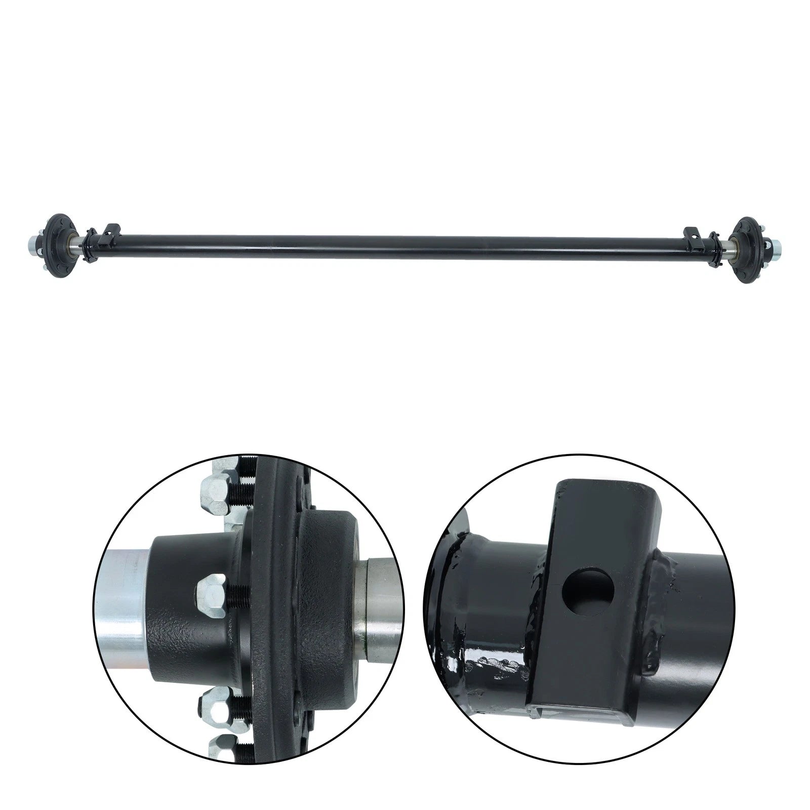 7000lbs Trailer Axle for 8 Lug Trucks (89" Hub Face, 74" Spring Center)
