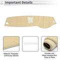 Dash Cover Mat for BMW 5 Series F10/F11 Beige Sun Protector Pad