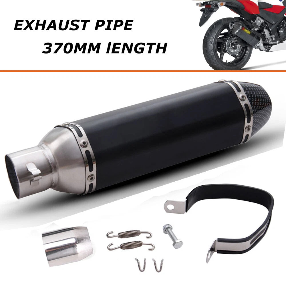 Universal 38mm-51mm Motorcycle Slip-on Exhaust Muffler Tail Pipe with DB Killer