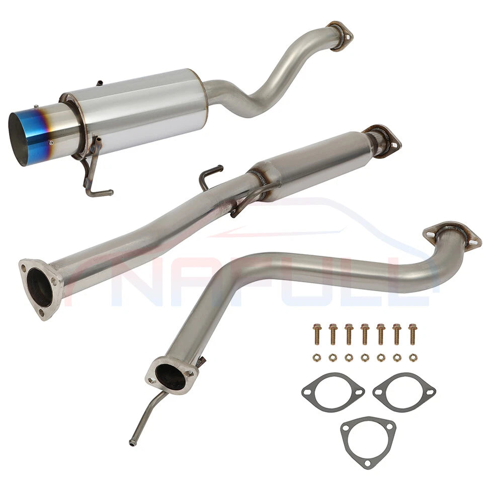 SS Exhaust System 4.5" Burnt Tip Muffler for Honda Del Sol EG1/EG2 (1993–1997)