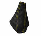 E Brake Boot Cover for BMW F30 F31 F32 F33 F34 F35 (2014–2019) Carbon Fiber Yellow Stitch
