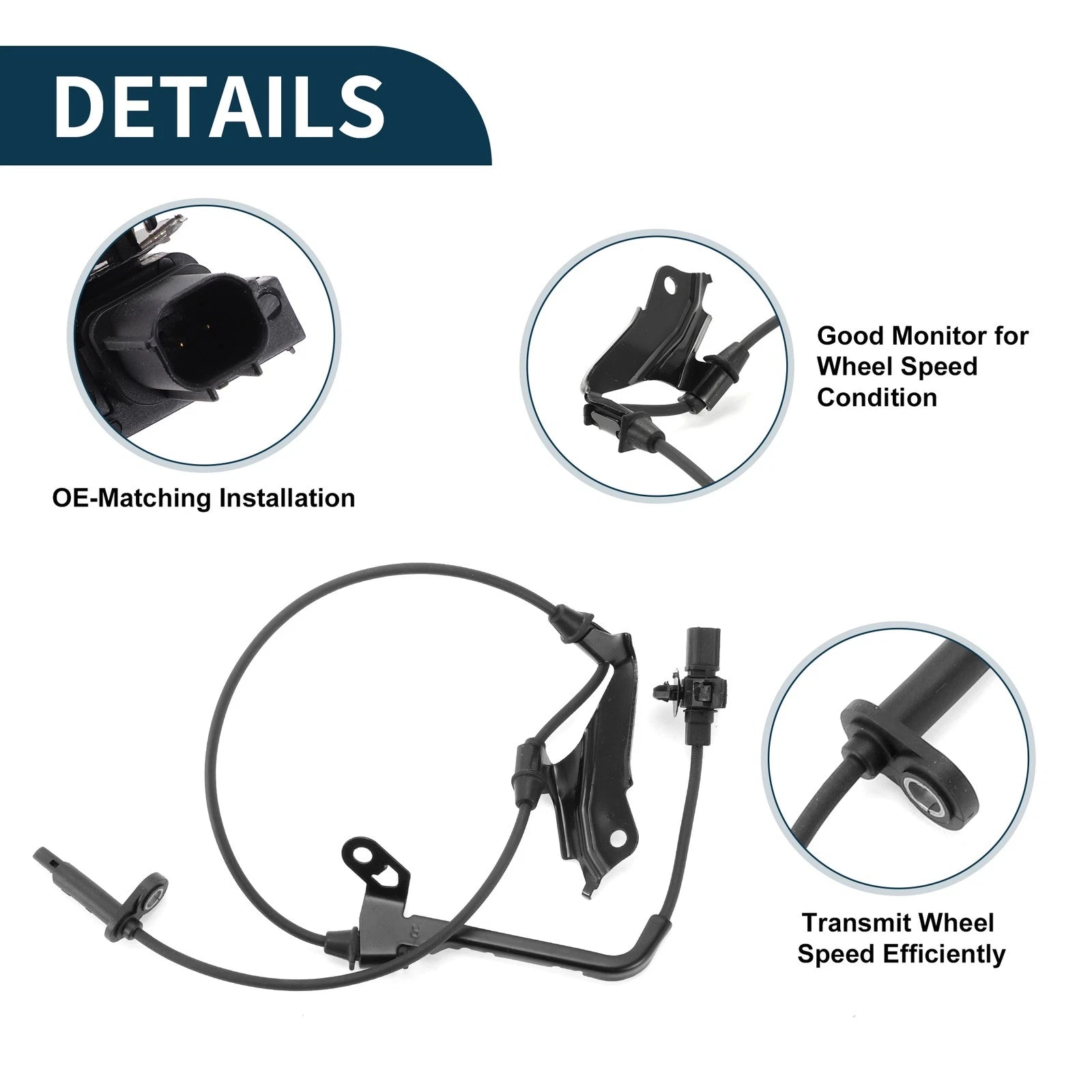 ABS Wheel Speed Sensor No. 57450-STX-A01 for Honda Pilot (2009–2015)