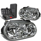 Chrome Clear Projector Headlight Lamps for Volkswagen Jetta (1999–2006)