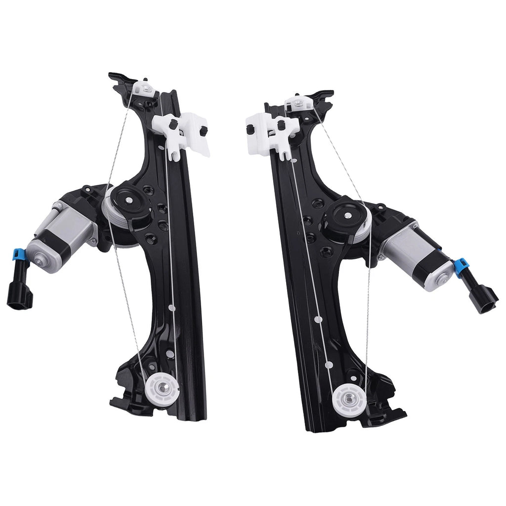 2X Window Regulator w/ Motor for Fiat 500 (2012–2019) Front L&R 68070266AC 68070267AC