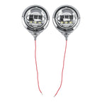 4-1/2" Auxiliary Fog Passing Lights Lamp + Housing Bucket for Harley