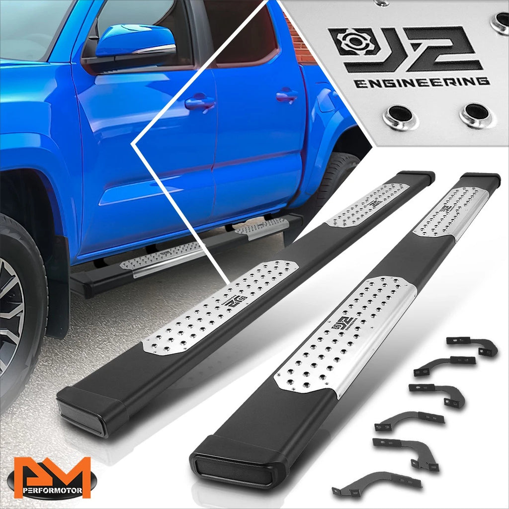 J2 Powdercoated 6.5" Side Step Running Boards for Toyota Tacoma (2005–2022)