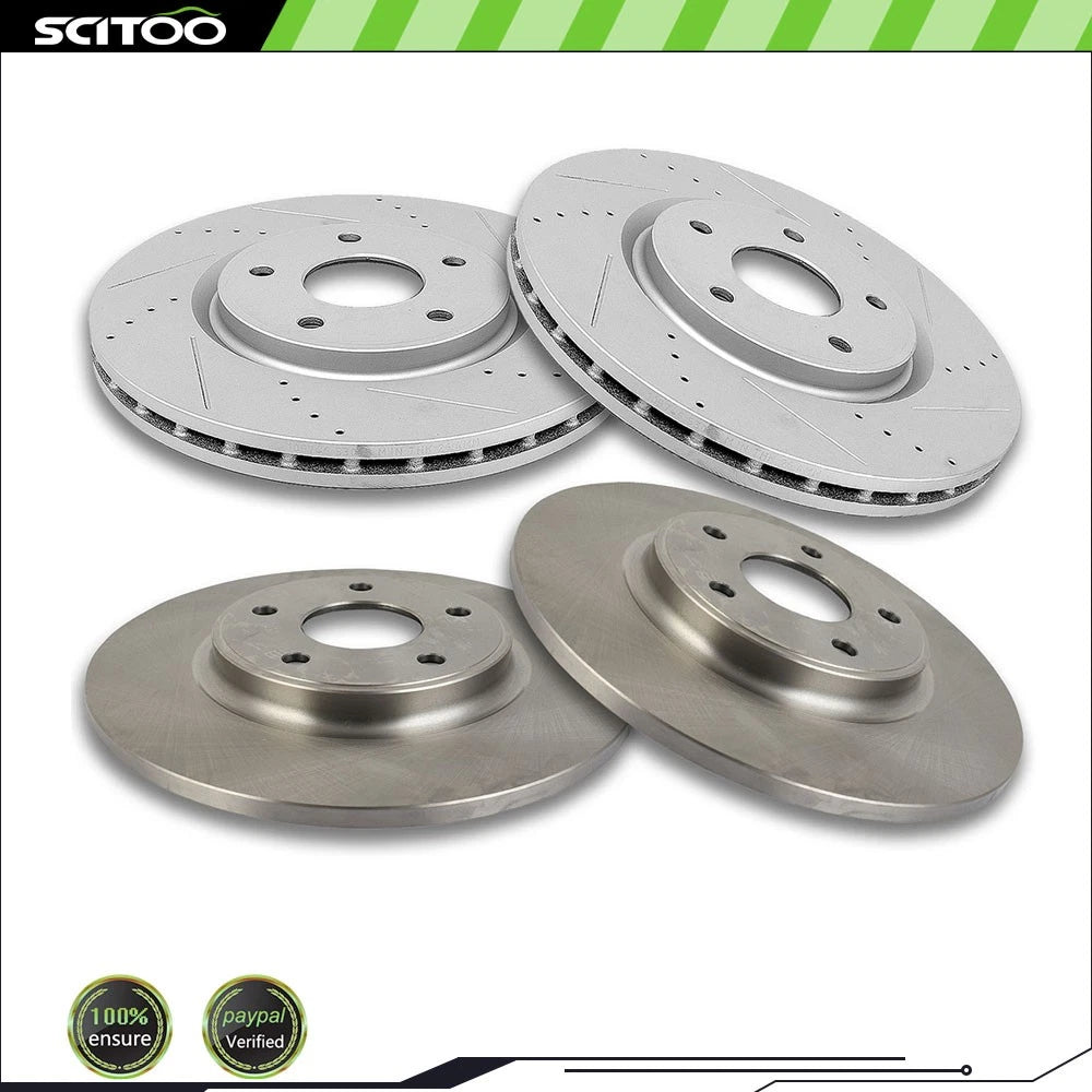 Rear Brake Discs Rotors for Dodge Grand Caravan Journey Town & Country (2008–2020)