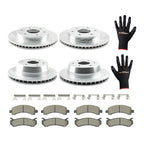Set of 4 Brake Rotors and Pads for GMC Savana 1500/Yukon XL (2002–2006)