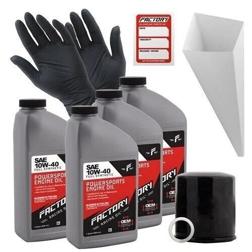 10W40 Oil Change Kit for Kawasaki KVF400 Prairie (2000–2002)