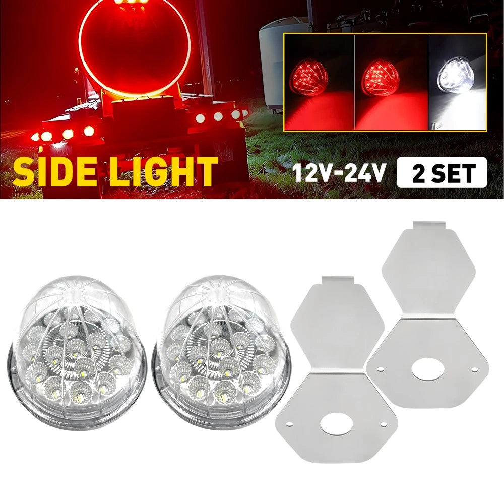 2X LED Watermelon Light Under Glow Frame Bracket Universal Clamp