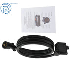7-Way 7 Pin Trailer Extension Cord for RV Trailer (4FT, 6FT, 8FT, 10FT, 12FT)