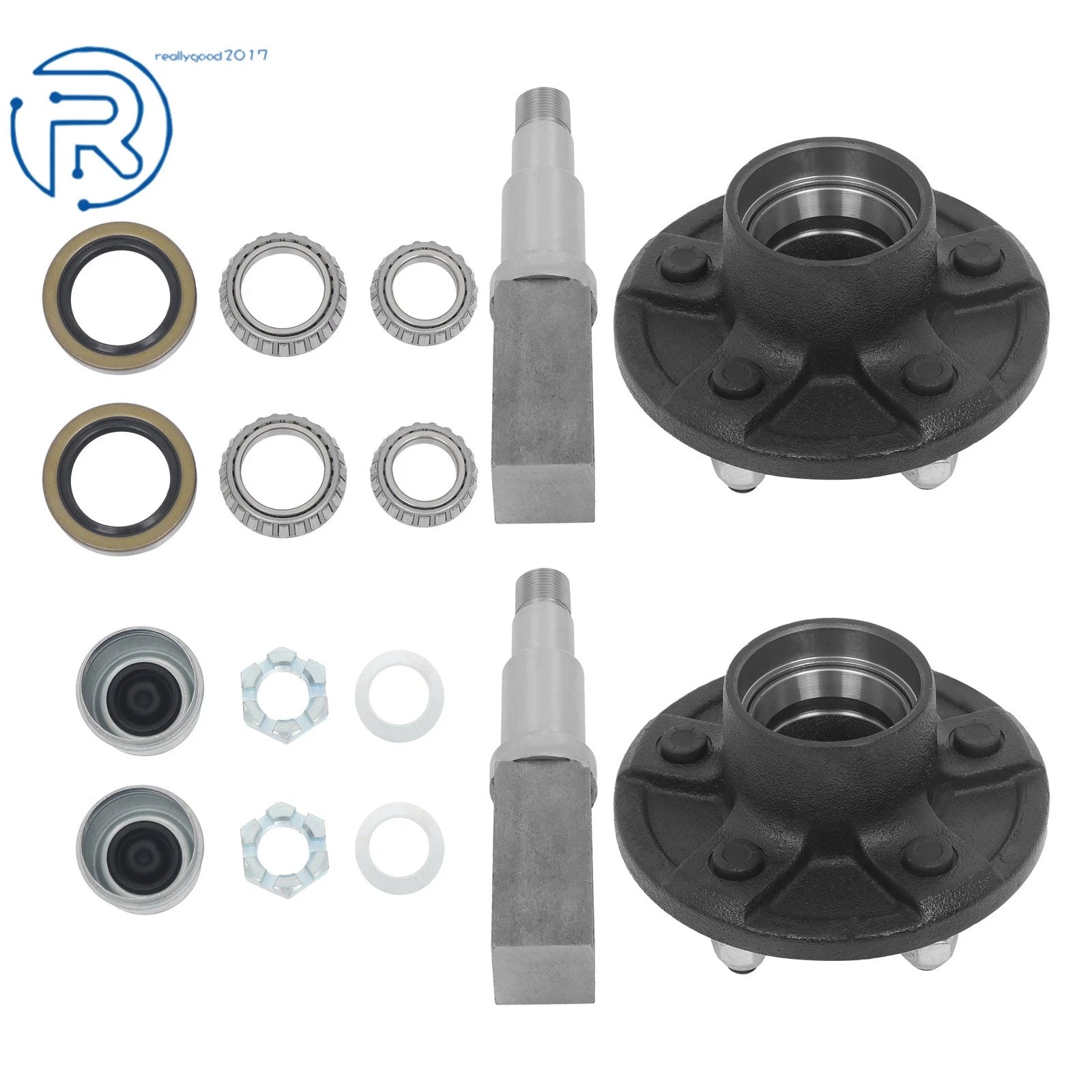 Trailer Axle Kit 3500# Square Spindle for Camper RV (Idler Hub #84)