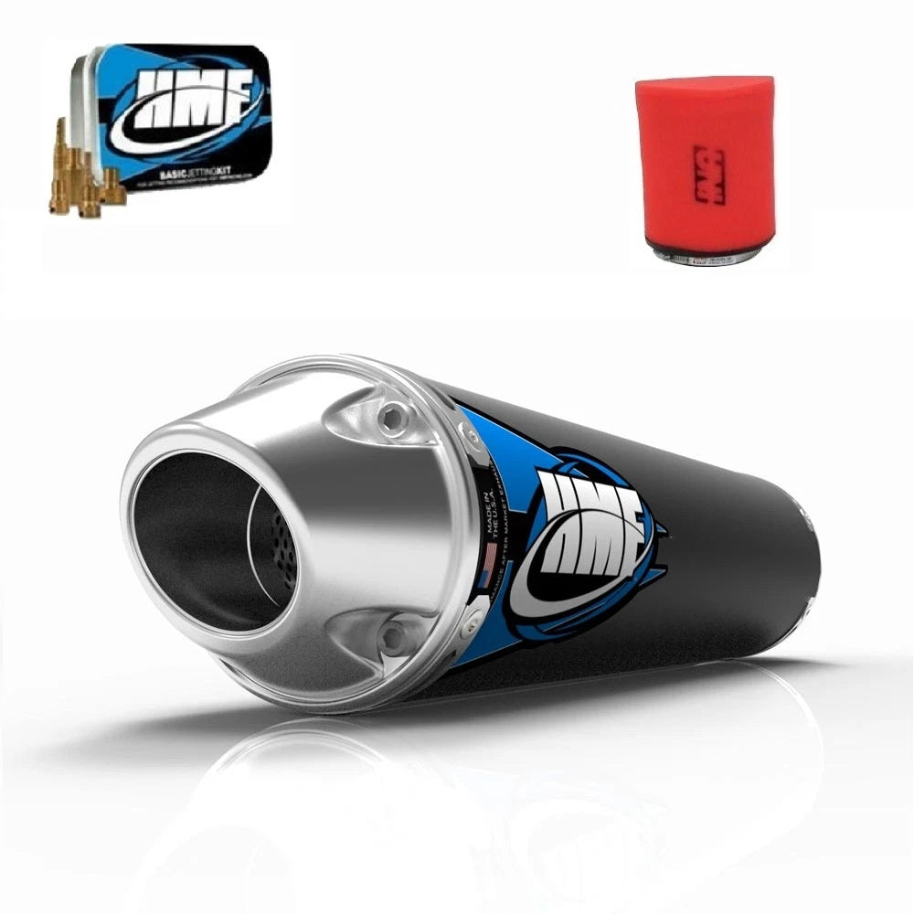 HMF Competition Slip On Exhaust + Jet Kit + Uni Filter for KFX 700 (2004–2010)