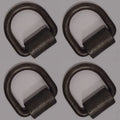 Set of 4 D Ring Weld-On Tie Down Rings for Flatbed Truck Trailer