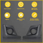 2X Fog Light Covers for Subaru Crosstrek (57731FL092) Left Right