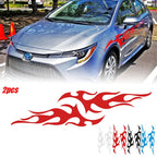 Flame Decal Set for Auto Graphic Body Car Truck Vinyl Sticker (12"x 48")