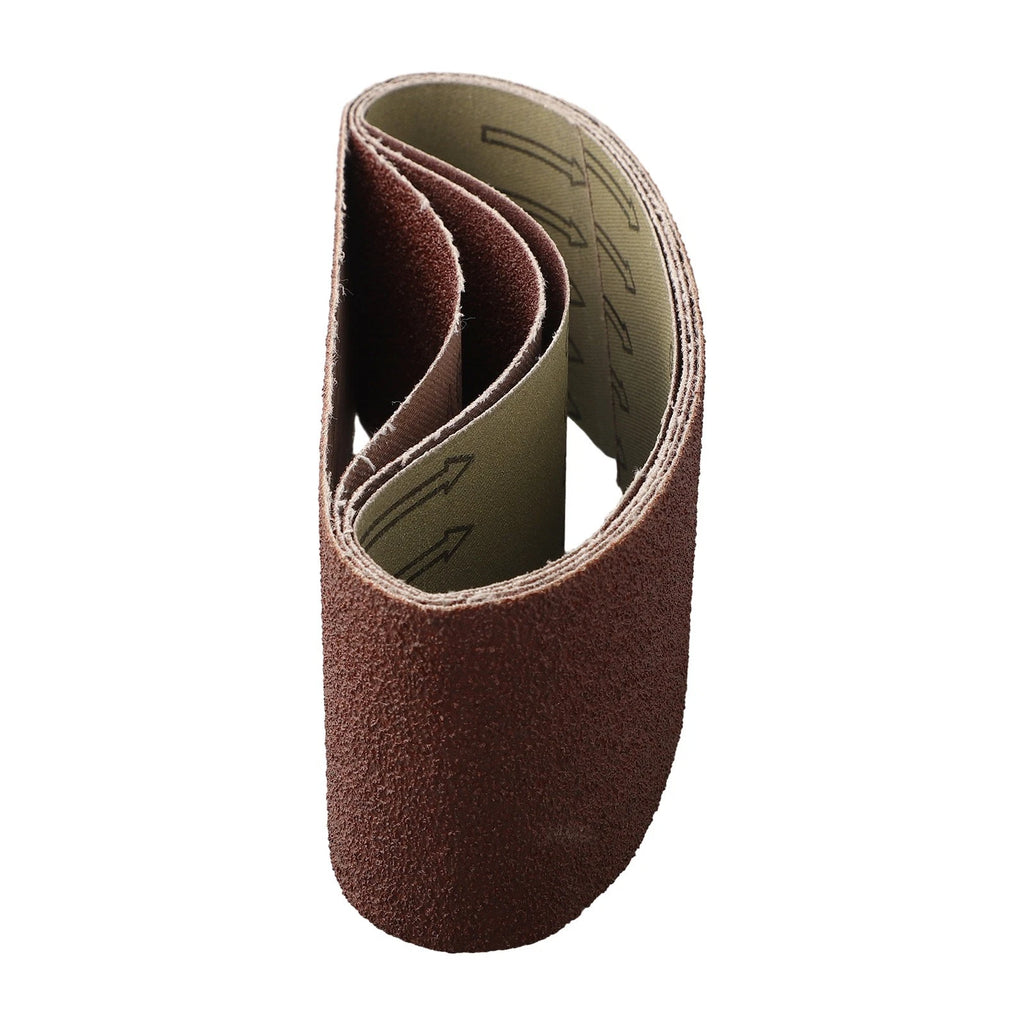 Set of 4 Sanding Belts 75x457mm 3"x18" Mixed Grit 40 60 80 120