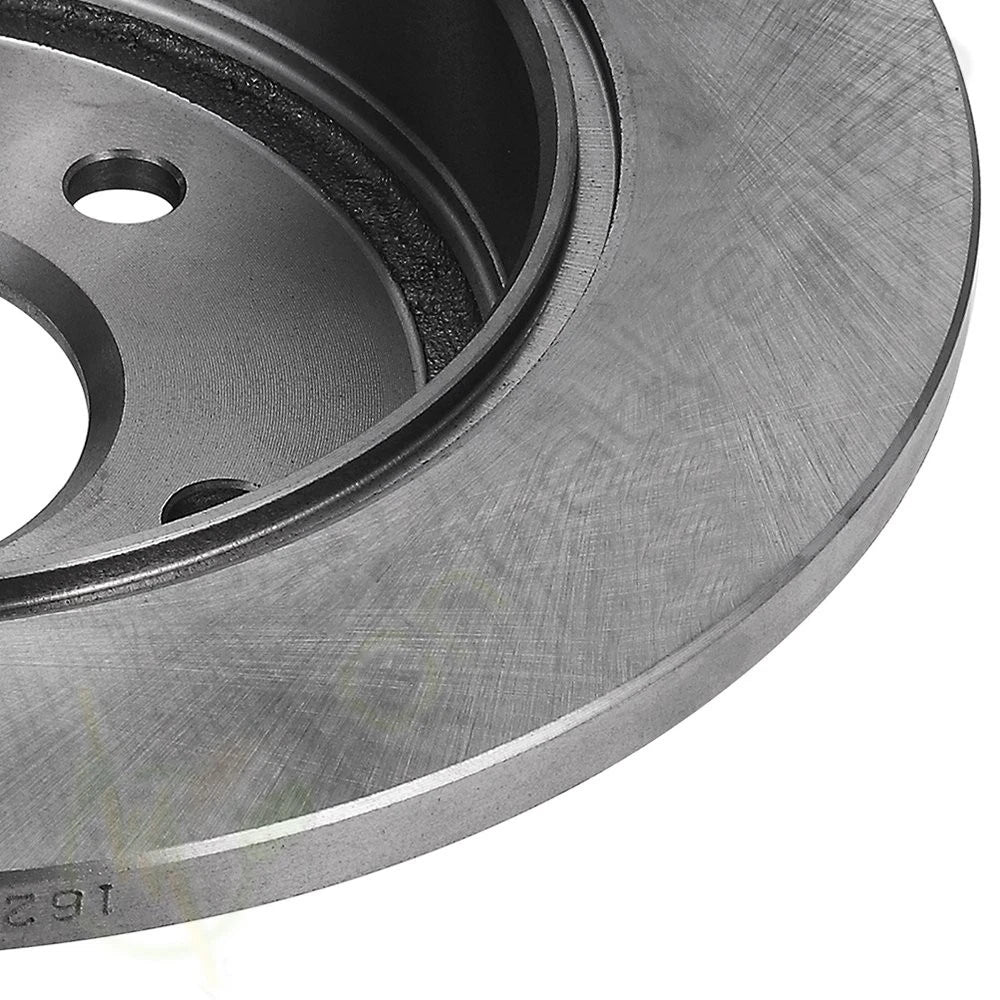 Set of 2 Front Rear Solid Brake Rotors for Chevrolet Monte Carlo (2006–2007)
