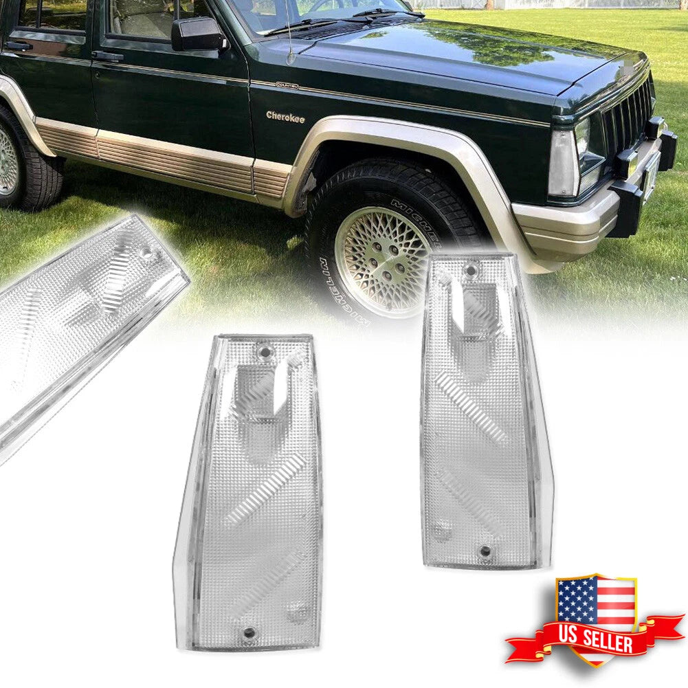 Clear Lens Side Marker Set for Jeep Cherokee Comanche Wagoneer (1984–1996)