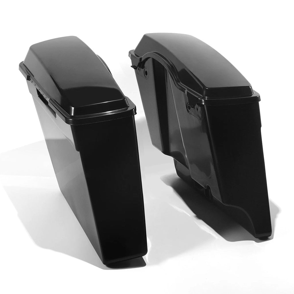2 Into 1 Stretched Extended Hard Saddlebags for Harley Touring (1993–2013)