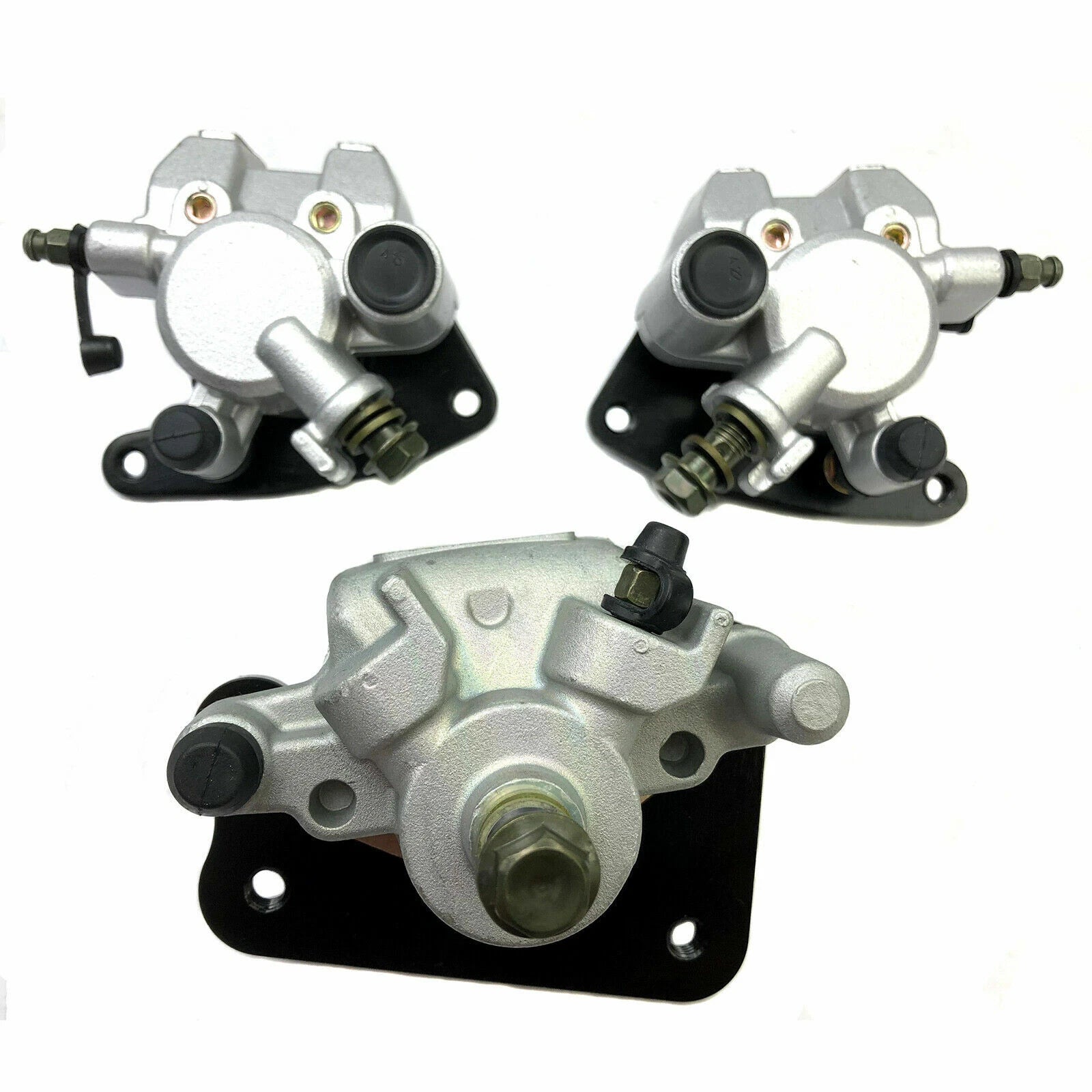 Front & Rear Brake Calipers w/Pads for Yamaha Kodiak 450 YFM450FA (2005–2006)