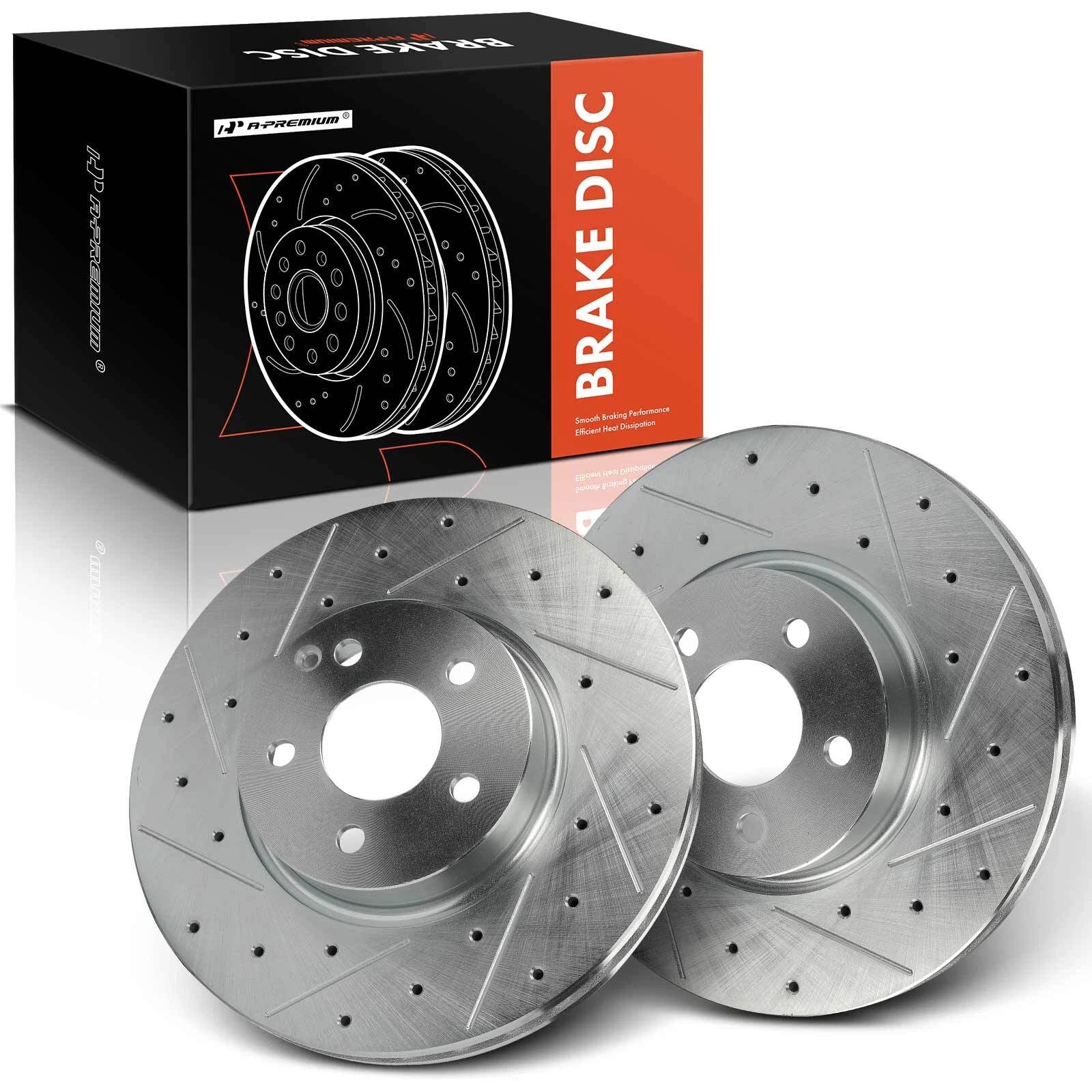 Front Side Drilled Brake Rotors for Mercedes-Benz C300 E350 (2008–2014)