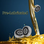 Deep Groove Ball Bearing 604-2RS for Scooter Skateboard Wheel (4x12x4mm)