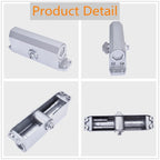 Set of 2 Aluminum Door Closers for Commercial Use (45-65KG)