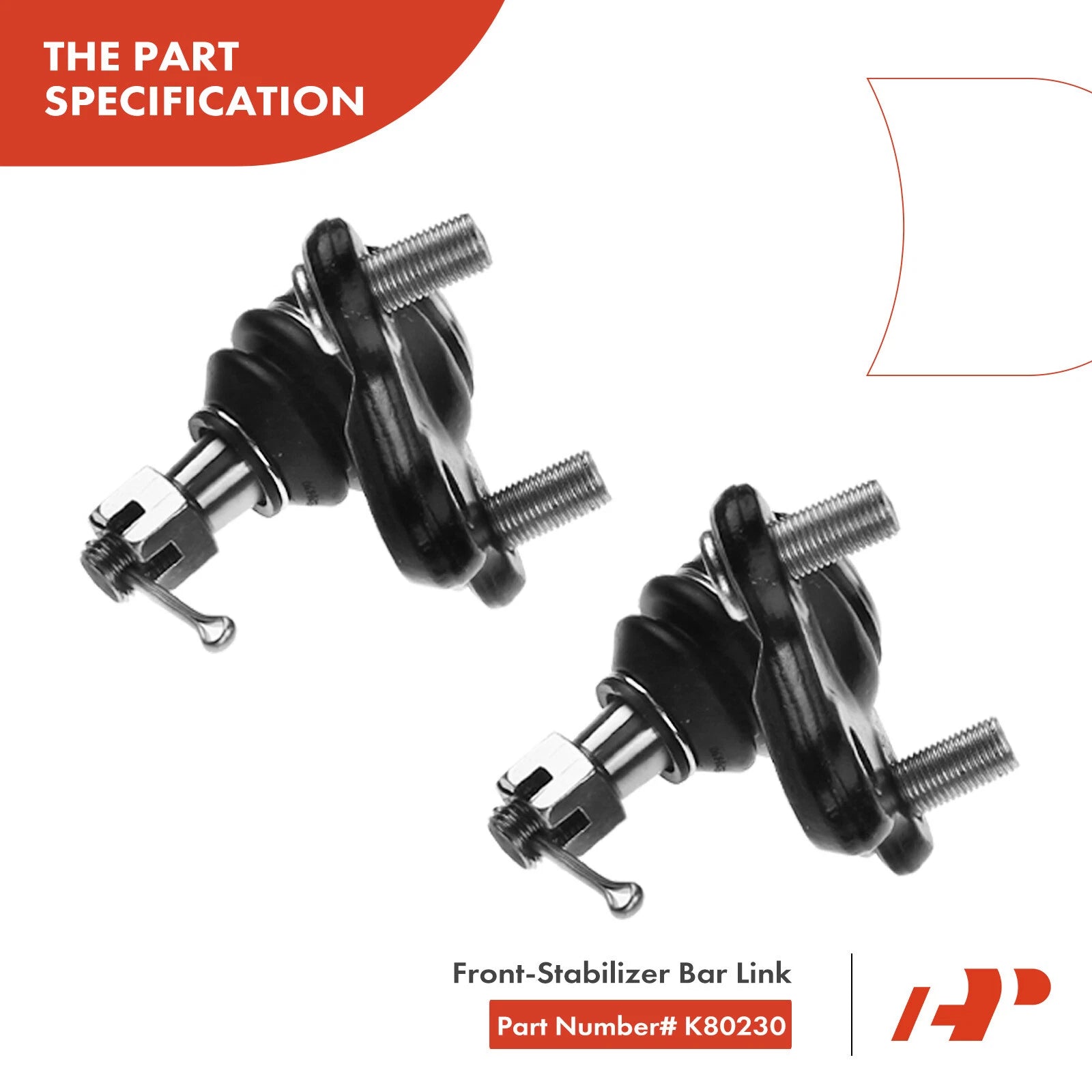 Front Sway Bar Link & Tie Rod End for Toyota Prius (2001-2003)