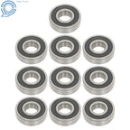 Set of 10 Ball Bearings 6305 2RS C3 for Various Applications (25x62x17mm)