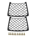 2x Car Large Storage Net Plastic Phone Magazine Holder Elastic-Mesh Bag for Car