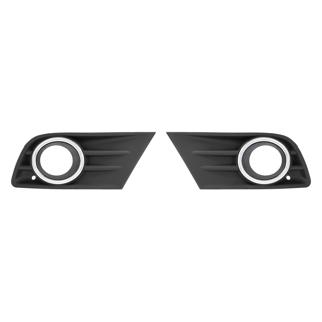 Set of 2 Fog Light Covers with Chrome Ring for Honda Pilot (2012-2015)