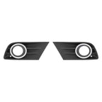 Set of 2 Fog Light Covers with Chrome Ring for Honda Pilot (2012-2015)